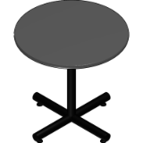 30 Round Cafe Table - Maple