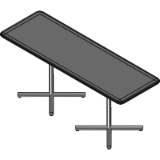 6’ Rectangle Cafe Table