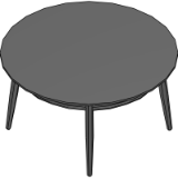 Brooklyn Round Cocktail Table