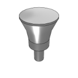 TKLBWA - 旋钮，蘑菇型（外螺纹，内螺纹）
