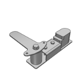 LKPZUC - 防水平面锁 把手按压转动式·直角型·三点式