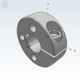SCABAK - 开口式固定环 三孔型/三螺纹孔型