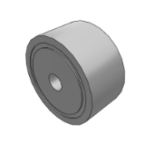 XRPSSN - 聚氨酯衬层式滚轮 直柱*聚氨酯厚度选择型
