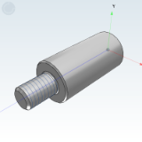RPFBM - 圆形支柱/一端外螺纹、一端内螺纹