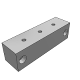 MALAGKT - 气压用歧管块.前后贯通型 横向无孔型-标准型
