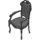 chair with armrest modenese gastone