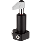AMF - ANDREAS MAIER Fellbach: AMF 6951FP_2W - Swing clamp, base-flange-mounting, precision design, double acting