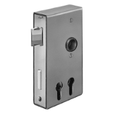 AMF - ANDREAS MAIER Fellbach: AMF 140D - Lock case for two profile cylinders, bare-metal