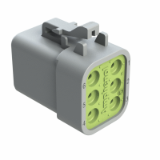 ATP06-6S-RD01XX - 6-Way Plug, Female Connector with Reduced Diameter Seal