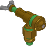 Brass nozzle holder for sprayer booms