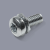 DIN 6900-5 Z-KO T stainless steel A2-70 plain - Torx SEMS screws with contact washer