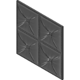 Гипсовые 3D панели PLATINUM Гипс с виниловым покрытием