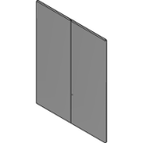 Double Steel Door (4 Sided Frame)-Standard Lock