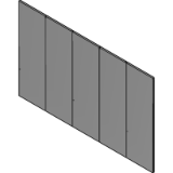 Quintuple Steel Door (4 Sided Frame)-Standard Lock