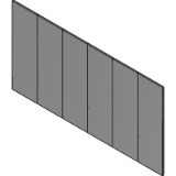 Sextuple Steel Door (4 Sided Frame)-Standard Lock