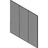 Triple Steel Door (4 Sided Frame)-Standard Lock