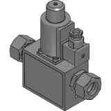 Electrically operated grease shut-off valve for tube mounting