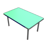 Jos rectangular table 160