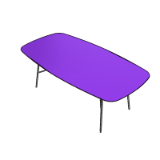 Kissi rectangular table 210