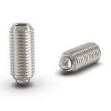 BK40.0007.INOX - Ball and spring index plungers with pin and hexagon socket gear, stainless steel quality