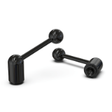 BK38.0025 - Tension levers nuts, adjustable, steel with gunmetal finish