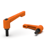BK38.0304 - Clamping lever screws, adjustable, plastic, thread steel with gunmetal finish