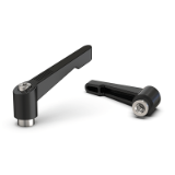BK38.0305.INOX - Clamping lever nuts, adjustable, zinc die-cast, thread stainless steel
