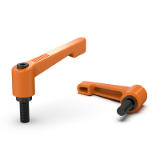 BK38.0306 - Clamping lever screws, adjustable, zinc die-cast, thread of steel
