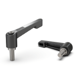 BK38.0306.INOX - Clamping lever screws, zinc die-cast, thread stainless steel