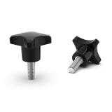 BK37.0008 - Cross knob screws, made from thermoset similar to DIN 6335