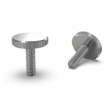BK38.0261.INOX - Low knurled screw without shank, of stainless steel, DIN 653
