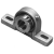 Grip Tight Two-Bolt Pillow Block - Stainless Housing, Corrision Resistant Insert Inch Bore - GTEZ Normal Duty Stainless Steel Housed Pillow Blocks