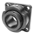 S-2000 Flange Bearing - Square with Type E Dimensions Labyrinth Seal Non-Expansion - S-2000 - E Type - Inch