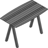 table b 120 - wood