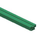 ''CT'' Profile for duplex chain - Chain guide rails in polyethylene