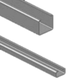 Zincked profile - Chain guide rails in polyethylene