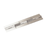 Modèle 232028 - Rectangular hinge rolled knuckle with opening or closing spring - Stainless steel 304