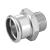 Model 41138 - Adapter female to press / BSP Male thread - M type