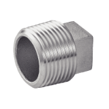 Modèle 5228 - Square head male plug (casting) - Stainless steel 316