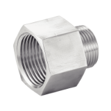 Model 5238 - Female / male reducer - Stainless steel 316L