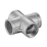 Modèle 5249 - Threaded cross (casting) - Stainless steel 316