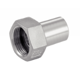 Modèle 5287 - Loose nut with welding neck - Stainless steel 316 L