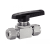 Model 5472 - Ball valve for twin ferrule fitting - Stainless steel 316