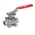 Modèle 58192 - 3 pieces ball valve with ISO mounting pad - full bore - SW or BW ends