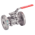 Modèle 58259 - 3 pieces ATEX flanged ball valve with ISO mounting pad - Full bore - Lockable handle - Stainless steel 316