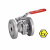 Model 58268 - 2 pieces atex class 150 flanged ball valve with iso mounting pad - full bore - lockable handle - api