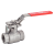 Modèle 58308 - 2 pieces ATEX ball valve with ISO mounting pad - Female / female BSP - Full bore - Lockable handle - Stainless steel 316