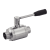 Model 62371 - Two ways ball valve, plain ends - Stainless steel 304 - 316L