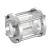 Model 62421 - In-line sight flow indicator plain ends - Stainless steel 316L