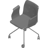 Primum Chair_armrest_fixed base w. castors